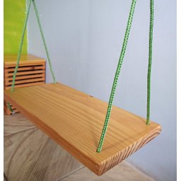 Balanço gangorra infantil madeira 40x20 até 70kg - 5