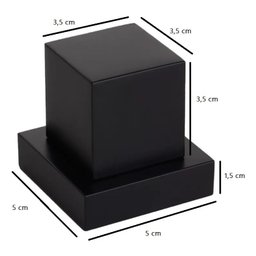 Acabamento Quadrado Metal Preto Registro Pressão Gaveta Deca - 4