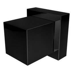 Acabamento Quadrado Metal Preto Registro Pressão Gaveta Deca - 5
