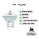 Ver imagem 6 de Churrasqueira a Bafo Devassa Aço Galvanizado com Tampa Alças Laterais de Madeira - Gudim
