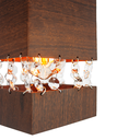 Ver imagem 4 de Pendente Luna em Madeira e Cristais, Imbuia – Bivolt, Soquete E27