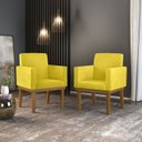 Ver imagem 2 de Kit 6 Poltronas Decorativa Reforçada Oferta - Balaqui Decor Cor:Amarelo