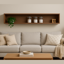 Ver imagem 7 de Nicho Decorativo Parede Marrom 130cm Quarto Cozinha Sala Mdf