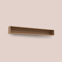 Ver imagem 1 de Nicho Decorativo Parede Marrom 130cm Quarto Cozinha Sala Mdf