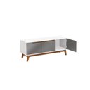 Ver imagem 4 de Rack Kappesberg 3 Portas Branco/chumbo 136cm
