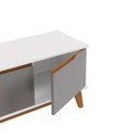 Ver imagem 3 de Rack Kappesberg 3 Portas Branco/chumbo 136cm