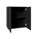 Ver imagem 5 de Armário Aéreo Escritório 60cm X 36cm 2 Portas F5 Office Cor:preto