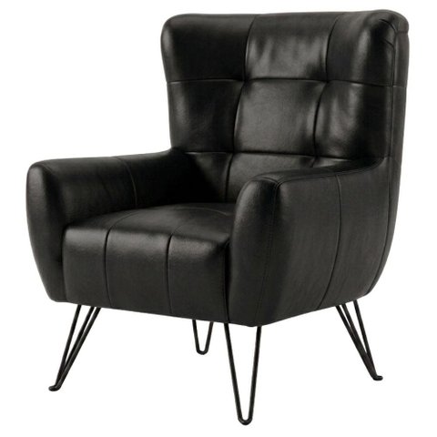Poltrona Decorativa Malta Pes Ferro Courino Tcs 724 Moll