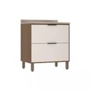 Ver imagem 1 de Balcão Cozinha 2 Gavetões 80 C/ Tampo - Módulo Cozinha Aspen - Luciane 0403:vanilla / Beige