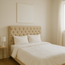 Base Cama Box Casal com Cabeceira Bege 138x188cm - 3
