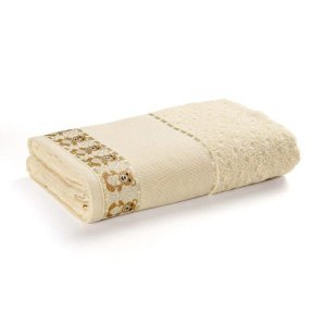Toalha Banho para Bordar Karsten Teddy 67 X 115 Cm:bege