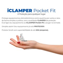 Protetor Surtos Raios Dps Pocket Plug 3 Pinos 20A 11654 Clamper - 6