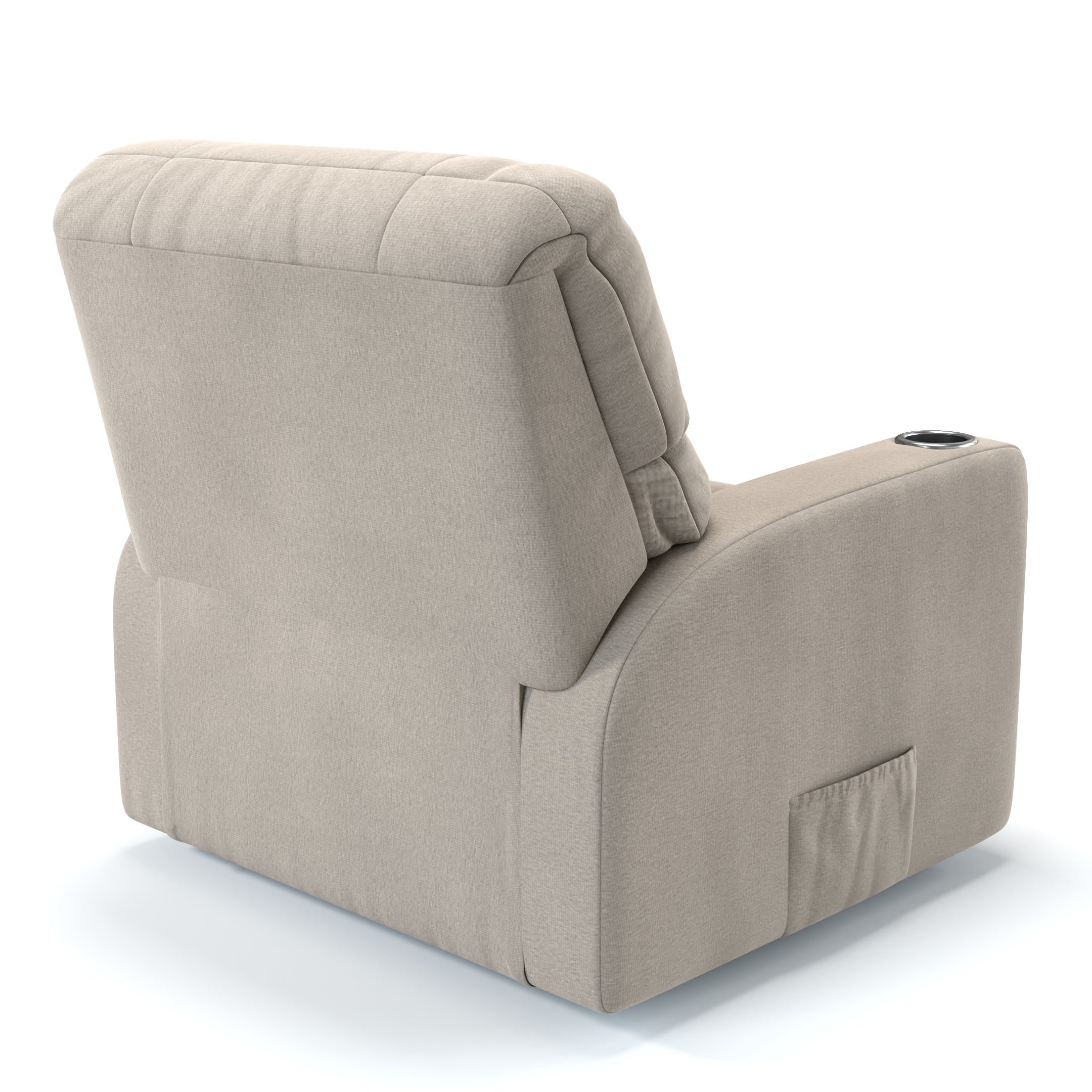 Poltrona do Papai Relax Linho Bege Wall Save com Massageador - 6