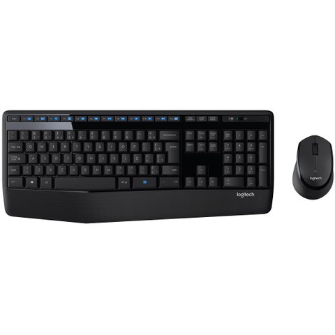 Teclado e Mouse sem Fio Mk345 Logitech Preto 920-007821