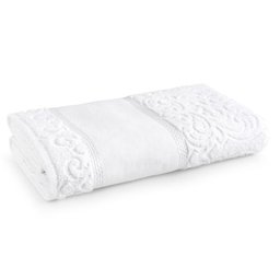 Toalha de Banho para Pintar Karsten Melina 74 x 140 cm:Branco - 1