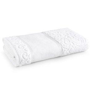 Toalha de Banho para Pintar Karsten Melina 74 x 140 cm:Branco