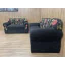 Ver imagem 4 de Sofá 2 e 3 Lugares Preto com Floral 601/17 Viena