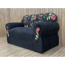 Ver mais imagens de Sofá 2 e 3 Lugares Preto com Floral 601/17 Viena
