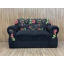 Ver imagem 7 de Sofá 2 e 3 Lugares Preto com Floral 601/17 Viena
