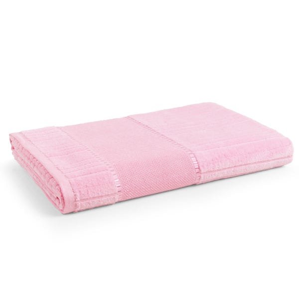 Toalha Banho Para Bordar Karsten Stella 67 x 140 Cm:Rosa Begônia