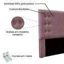 Ver imagem 3 de Cabeceira Cama Box Queen 160 Cm Gênova Veludo S04 - D'Rossi Cor Uva
