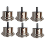 Pé para Sofá e Box Bau 3,3cm Cromado Redondo Kit 11 Unidades - 1