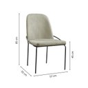 Ver imagem 4 de Conjunto de Mesa Cone 100cm com 4 Cadeiras Maya Verde