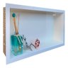 Nicho Porcelanato Banheiro Branco Liso Polido 60x32cm - 6