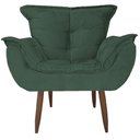 Ver imagem 2 de Kit 2 Poltronas Opala Decorativa Amamentação Sala Quarto Escritorio Verde