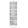 Guarda Roupa sem Portas Closet Modulado 71cm Linha Modulado Adapt Arm71amdp Kappesberg - Branco - 2