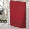 Kit com 06 Toalha Lavabo Dohler Velour Bordar Bella 30x45cm Cor:Vermelho - 1