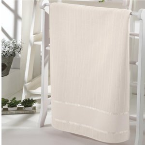 Kit com 06 Toalha Lavabo Dohler Velour Bordar Bella 30x45cm Cor:Marfim