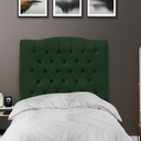 Ver imagem 3 de Cabeceira de Cama Box Solteiro 90 Cm Dunas - Veludo Verde.