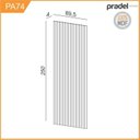 Ver imagem 5 de Painel Ripado para TV 80 Polegadas 250CMX179CM 100% MDF em Placa com Prateleira Marrom
