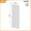 Ver imagem 5 de Painel para TV 80 Polegadas Ripado 250x180cm 100% MDF em Placa com Prateleira Marrom