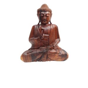 Buda 40 cm Entalhado Madeira