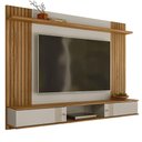 Ver imagem 1 de Painel para TV Anne 70" 180cm MDF com Portas Correr Off White Peternella Móveis