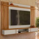 Ver imagem 4 de Painel para TV Anne 70" 180cm MDF com Portas Correr Off White Peternella Móveis