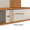 Ver imagem 2 de Painel para TV Anne 70" 180cm MDF com Portas Correr Off White Peternella Móveis