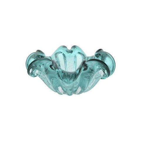 Centro De Mesa Vidro Italy Verde Tiffany 21X10Cm