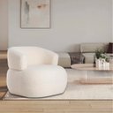 Ver imagem 2 de Poltrona Decorativa Sala de Estar Recepção Suiça Bouclé - Amarena Móveis