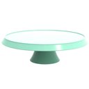 Ver imagem 2 de Kit 3 Boleiras com Pedestal Verde Menta Pratos para Bolos 28cm Balcões de Confeitarias Eventos