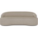 Ver imagem 3 de Sofá 4 Lugares Curvo Sala de Estar Living Lótus D02 Corino Bege 280 cm C-26 - Lyam Decor