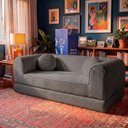 Ver imagem 1 de Sofá Cama Cotton 1,50m Xpand Tech Tecido Velourê Cinza Escuro Cama Inbox