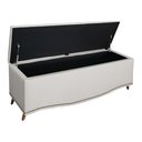 Ver imagem 5 de Calçadeira Sapateira Baú Holanda 0,90 Linho Branco - Star Confort