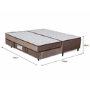 Ver imagem 6 de Cama Box Solteiro com Auxiliar 3 em 1 Real Plus 88CMX188CM Marrom Design