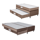 Ver imagem 4 de Cama Box Solteiro com Auxiliar 3 em 1 Real Plus 88CMX188CM Marrom Design