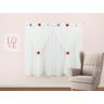 Cortina Infantil Branca Fuxico Para Quarto Com Xale 2,00m x 1,80m - Flor d' Liza - 1