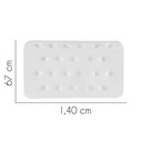Ver imagem 2 de Painel Estofado Luxo Capitonê Brenda 140cm Casal para Cama Box Corino Branco - Gat Magazine