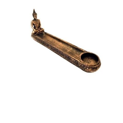 Incensário Buda Tibetano Dourado